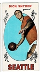 1969 Topps Basketball #73 Dick Snyder - Seattle SuperSonics